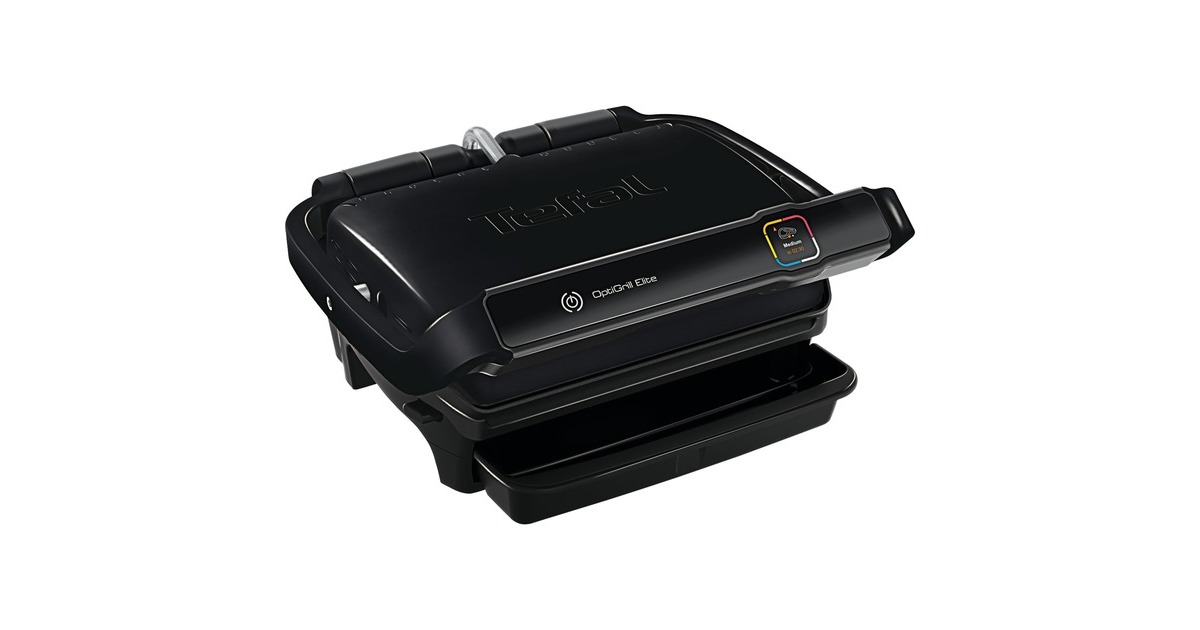 Tefal Optigrill Elite GC7508, Kontaktgrill(schwarz, 2.000 Watt)
