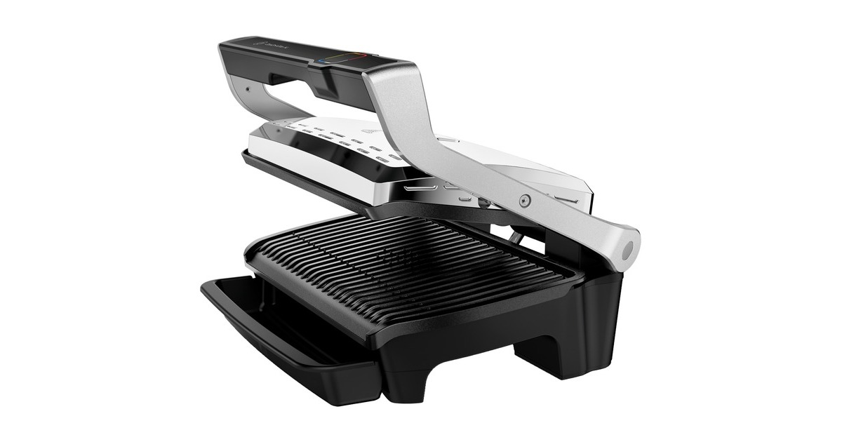 Tefal Optigrill Elite XL GC760D30, digitaler Grillassistent, Kontaktgrill(edelstahl (gebürstet)/schwarz, 2.200 Watt)