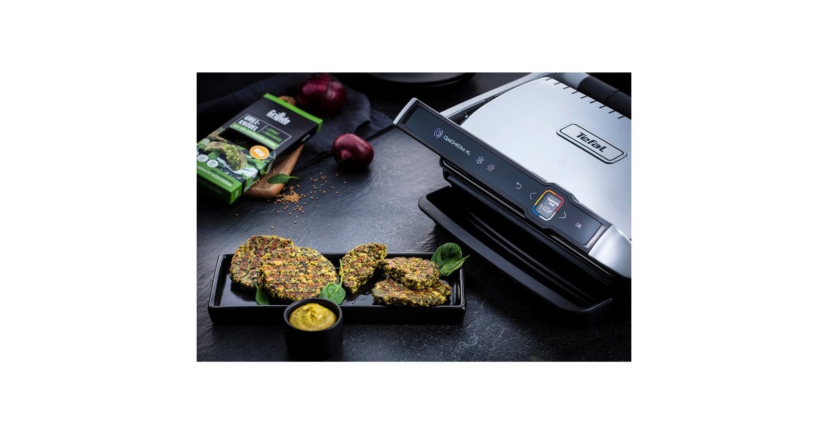 Tefal Optigrill Elite XL GC760D30, digitaler Grillassistent, Kontaktgrill(edelstahl (gebürstet)/schwarz, 2.200 Watt)