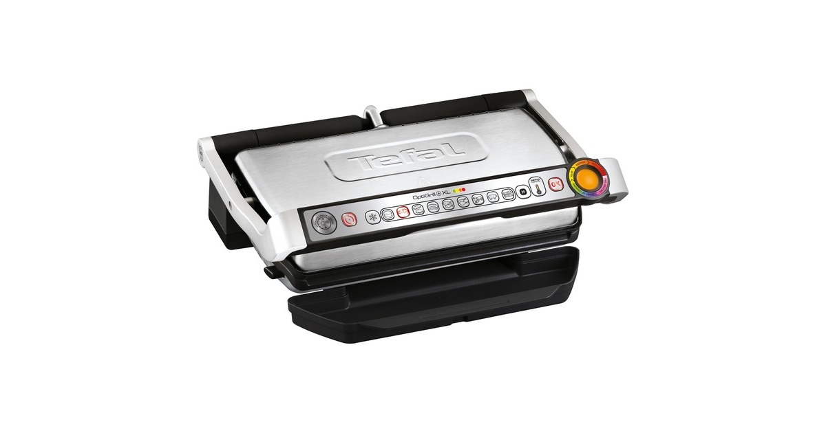 Tefal Optigrill XL GC724D, Kontaktgrill(edelstahl (gebürstet)/schwarz, 2.000 Watt) Tefal Optigrill XL GC724D, Kontaktgrill(edelstahl (gebürstet)/schwarz, 2.000 Watt)