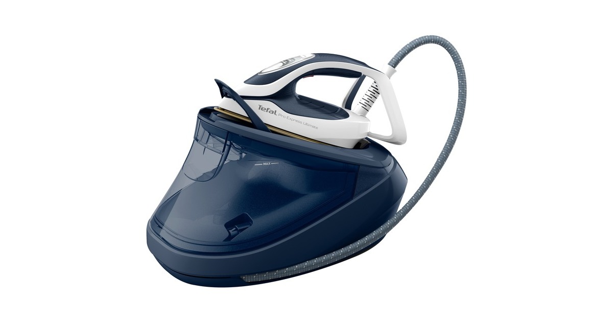 Tefal Pro Express Ultimate II GV9720, Dampfbügelstation(blau/weiß)