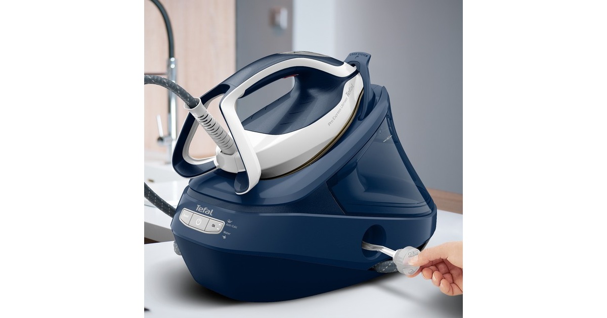 Tefal Pro Express Ultimate II GV9720, Dampfbügelstation(blau/weiß)