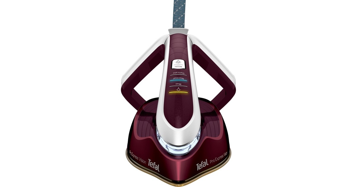 Tefal Pro Express Vision GV9810, Dampfbügelstation(aubergine/weiß)