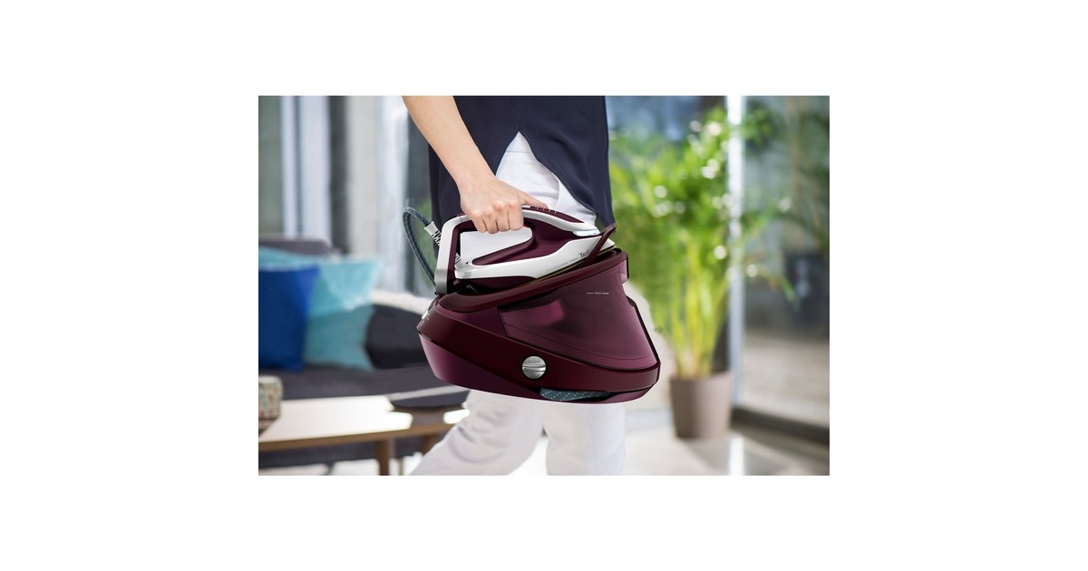 Tefal Pro Express Vision GV9810, Dampfbügelstation(aubergine/weiß)