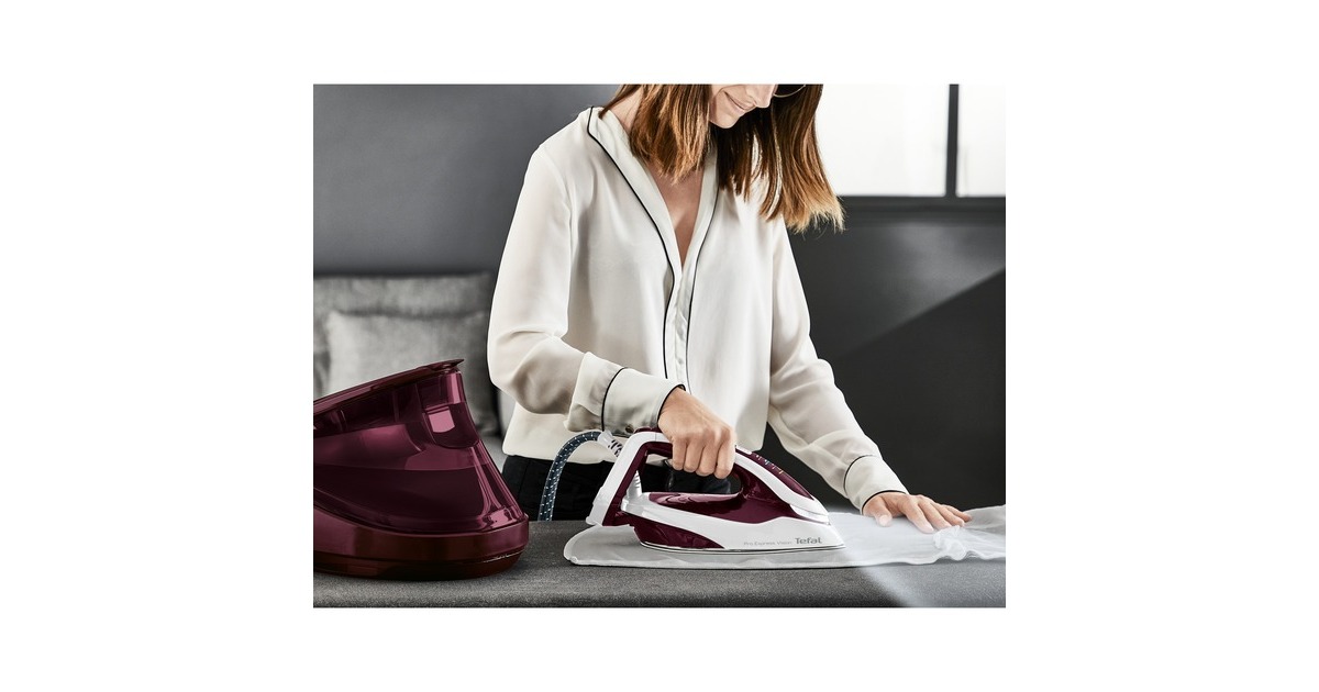 Tefal Pro Express Vision GV9810, Dampfbügelstation(aubergine/weiß)