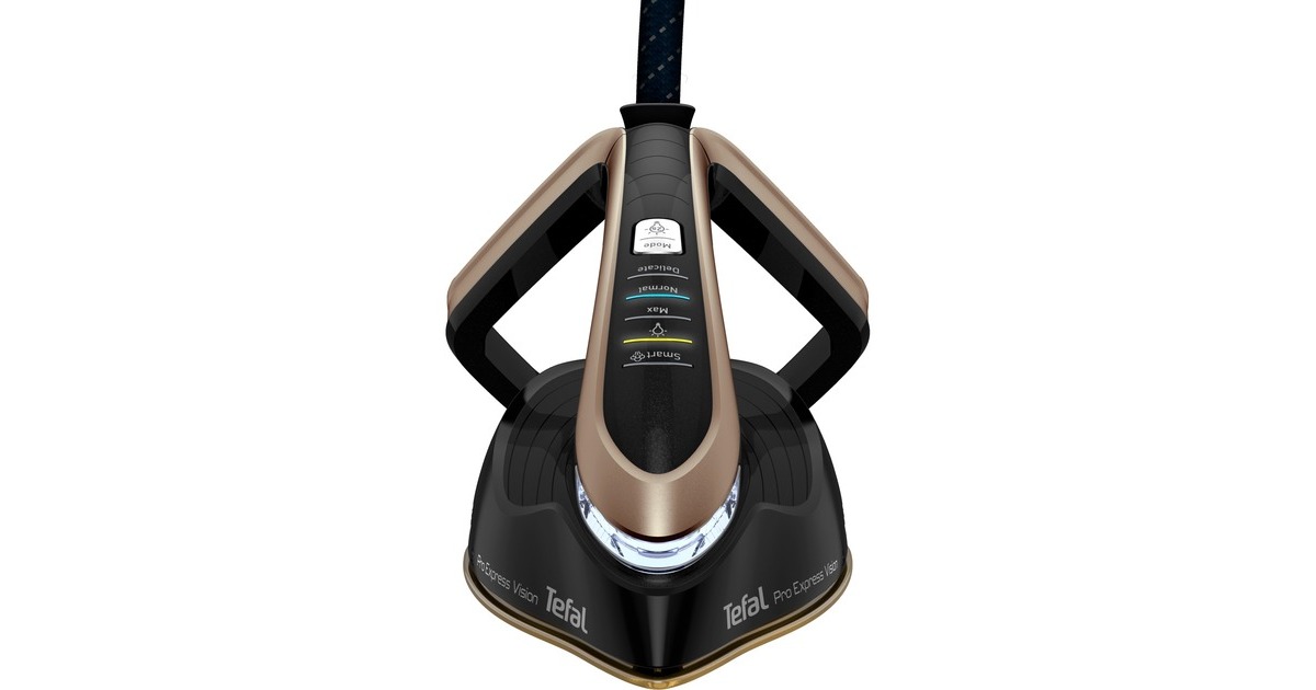 Tefal Pro Express Vision GV9820, Dampfbügelstation(schwarz/gold)