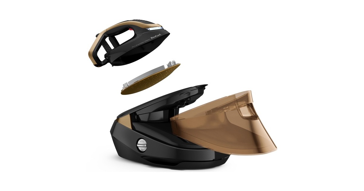 Tefal Pro Express Vision GV9820, Dampfbügelstation(schwarz/gold)