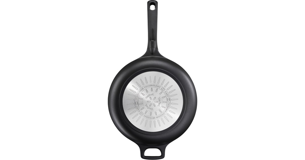 Tefal Schmorpfanne Trattoria Pro, Ø 28cm(schwarz, mit Glasdeckel)