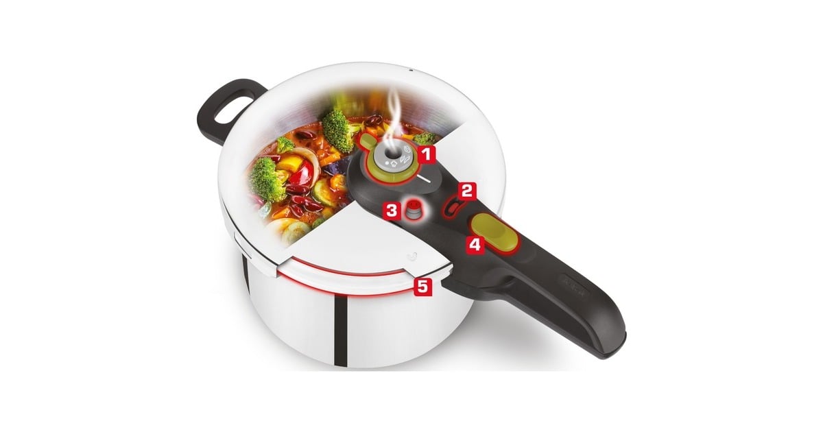 Tefal Schnellkochtopf Secure 5 Neo, P2530738(edelstahl/schwarz)