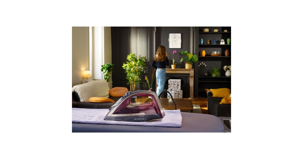 Tefal Smart Protect Plus FV 6870, Dampfbügeleisen(grau/dunkelrot)