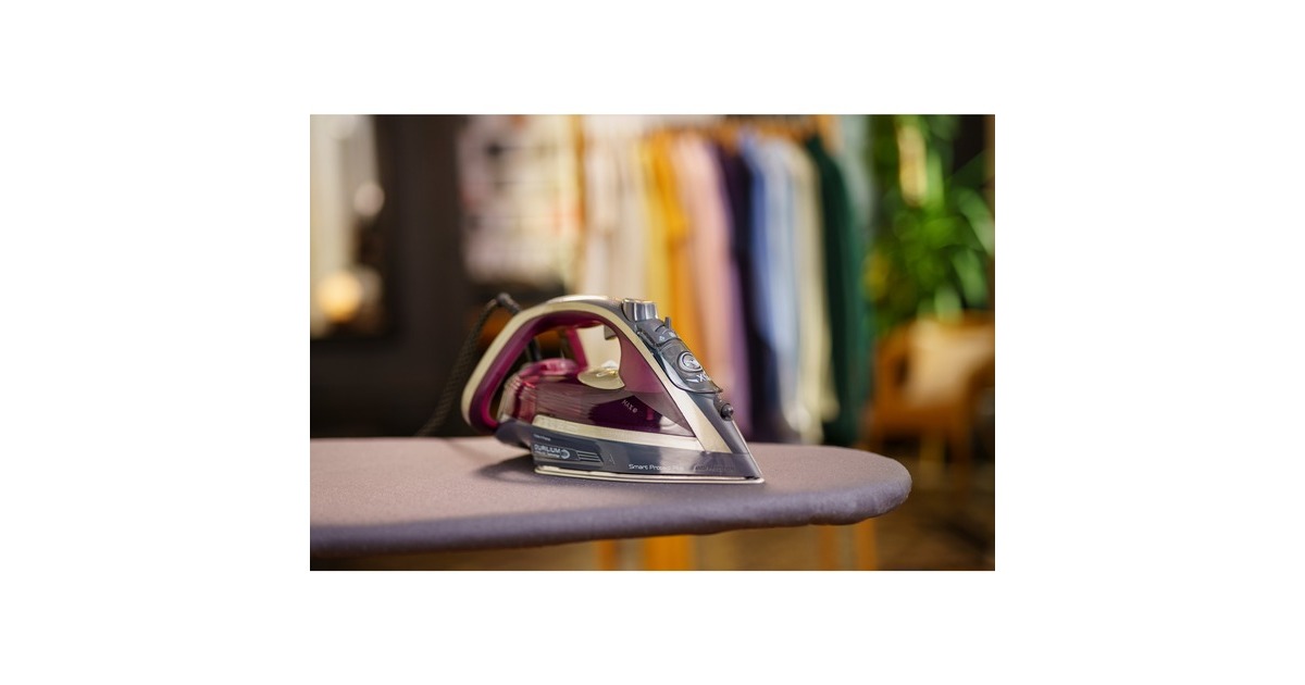 Tefal Smart Protect Plus FV 6870, Dampfbügeleisen(grau/dunkelrot)