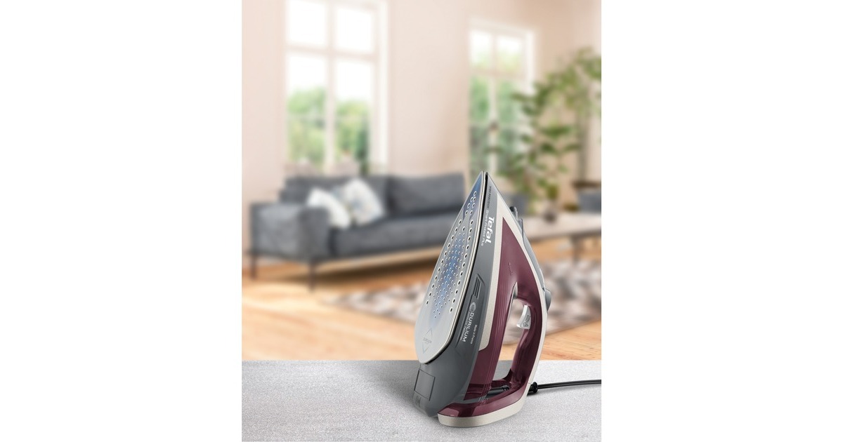 Tefal Smart Protect Plus FV 6870, Dampfbügeleisen(grau/dunkelrot)