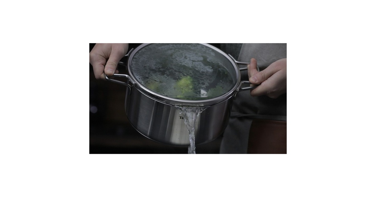 Tefal Topf-Set Nordica H852S3, Ø 16cm/20cm/24cm(edelstahl, 3-teilig, mit Glas-Siebdeckel)