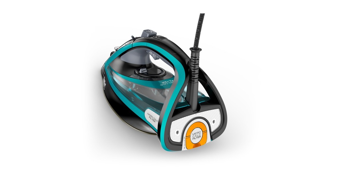 Tefal Ultimate Pure FV 9844, Dampfbügeleisen(schwarz/türkis)