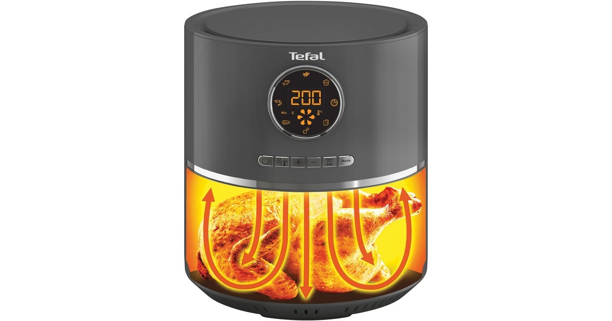 Tefal Ultra Fry Digital EY111B, Heißluftfritteuse(anthrazit/grau)