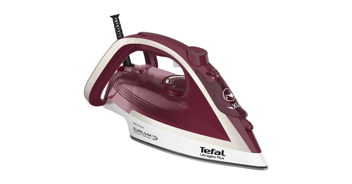 Tefal Ultragliss Plus FV 6810, Dampfbügeleisen(weinrot/weiß, Outlet) Tefal Ultragliss Plus FV 6810, Dampfbügeleisen(weinrot/weiß, Outlet)