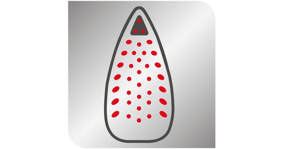 Tefal Ultragliss Plus FV 6810, Dampfbügeleisen(weinrot/weiß)