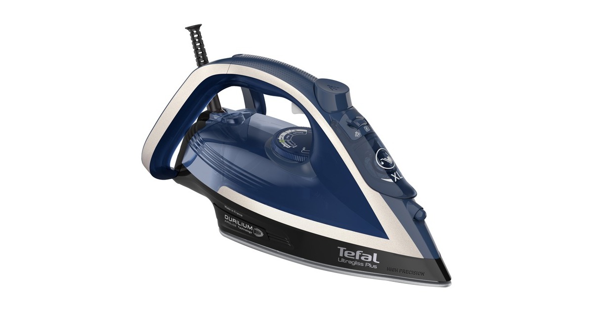 Tefal Ultragliss+ Anti-Kalk FV6846E1, Dampfbügeleisen(blau/weiß)