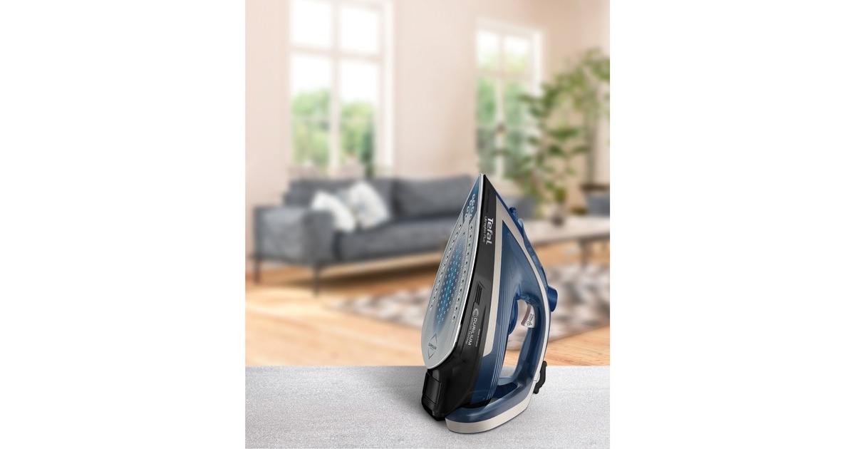 Tefal Ultragliss+ Anti-Kalk FV6846E1, Dampfbügeleisen(blau/weiß)