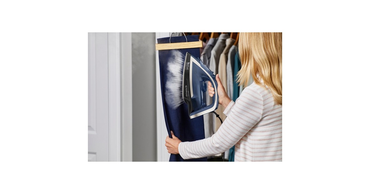 Tefal Ultragliss+ Anti-Kalk FV6846E1, Dampfbügeleisen(blau/weiß)