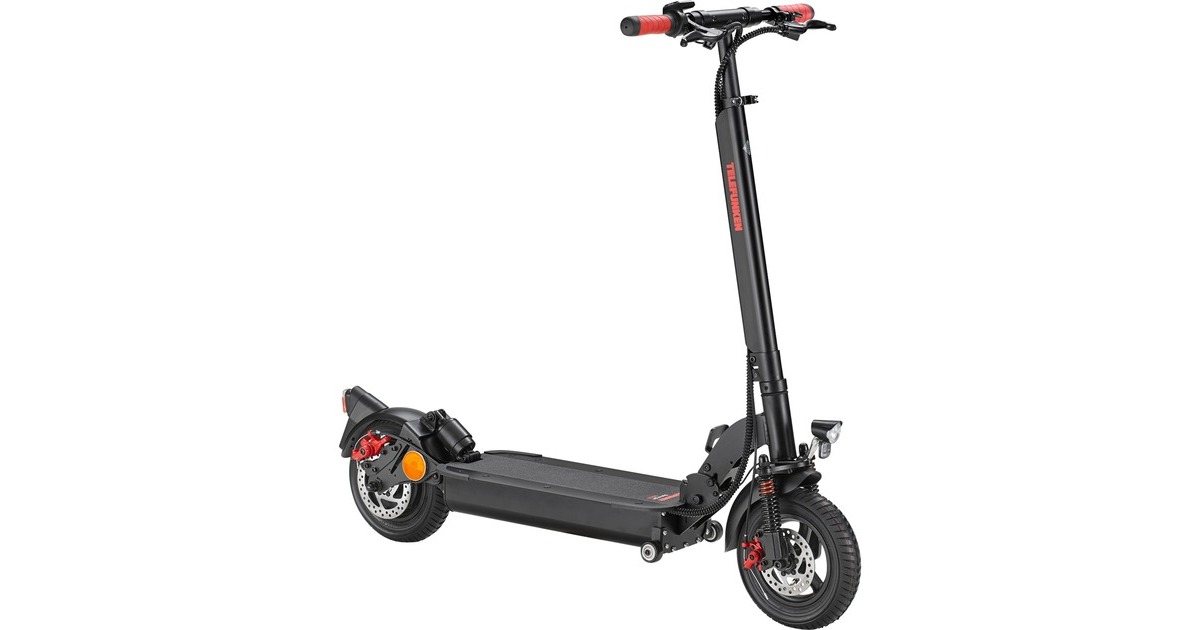 Telefunken S950, E-Scooter(schwarz/rot, Max. Geschwindigkeit: 20 km/h, StVZO-konform) Telefunken S950, E-Scooter(schwarz/rot, Max. Geschwindigkeit: 20 km/h, StVZO-konform)