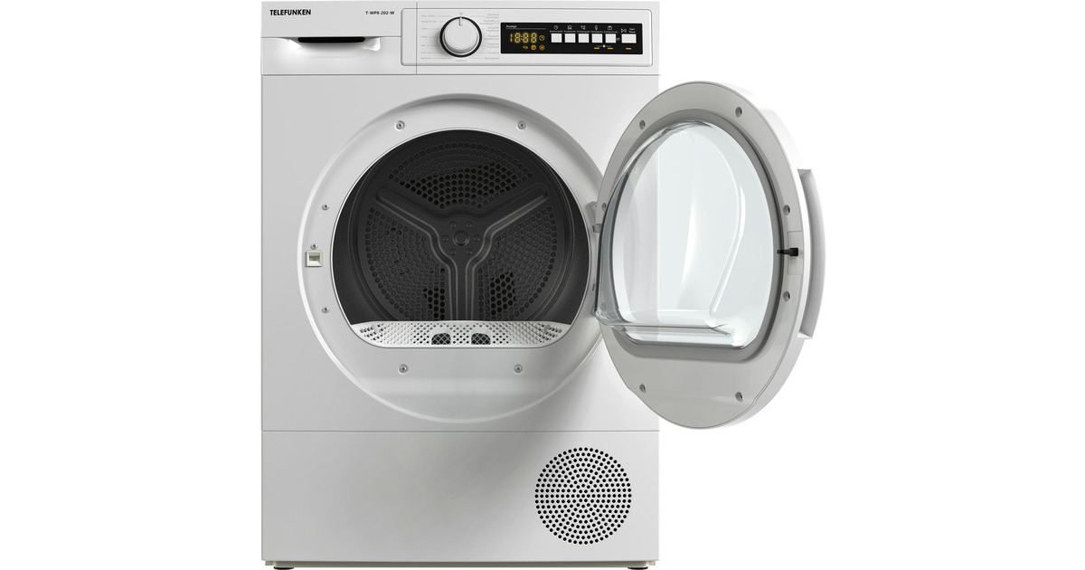 Telefunken T-WP8-202-W, Wärmepumpen-Kondensationstrockner(weiß)