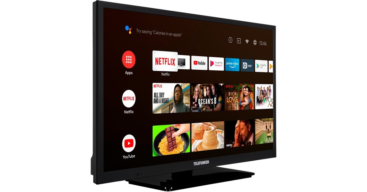 Telefunken XH24AN550MV, LED-Fernseher(60 cm (24 Zoll), schwarz, FullHD, AndroidTV, HDR, WLAN) Telefunken XH24AN550MV, LED-Fernseher(60 cm (24 Zoll), schwarz, FullHD, AndroidTV, HDR, WLAN)