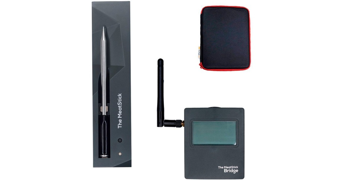 The MeatStick Set 3 mit WiFi Bridge, kabelloses Fleischthermometer