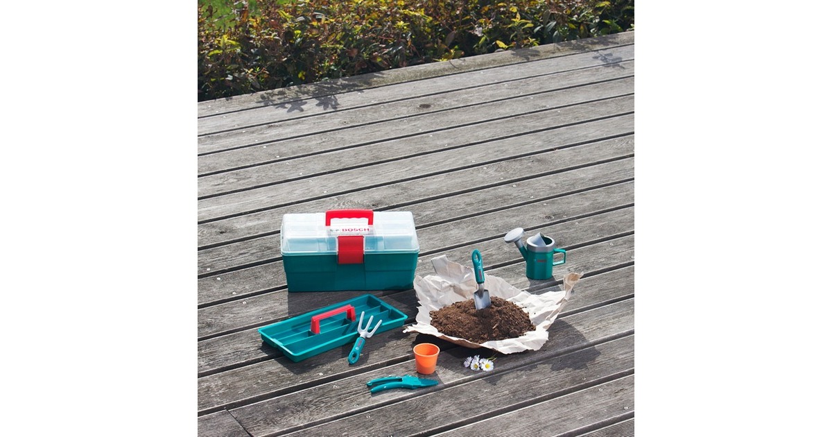 Theo Klein Bosch Gartenprofibox mit Zubehör, Garten-Set(grün)