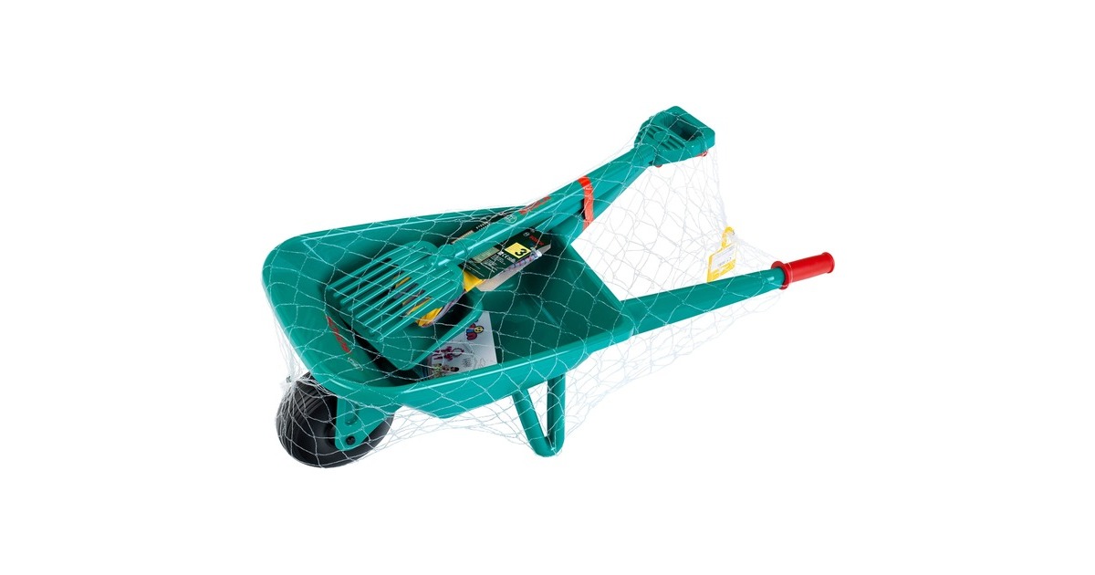 Theo Klein Bosch Gartenset mit Schubkarre 4-teilig, Gartenspielgerät(grün)