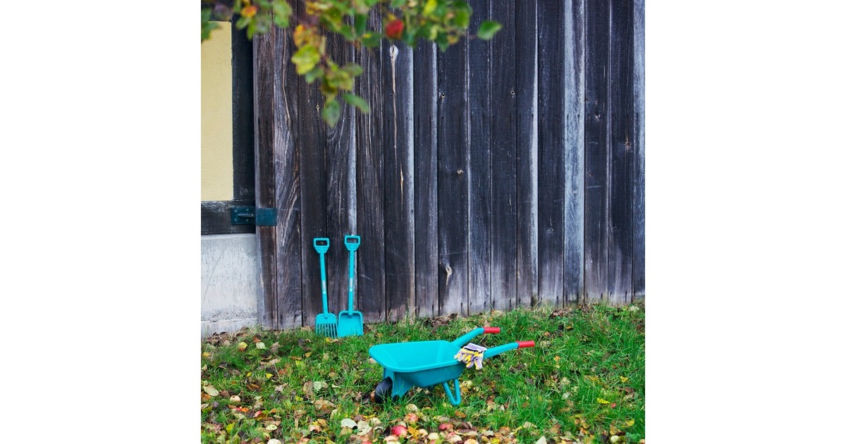 Theo Klein Bosch Gartenset mit Schubkarre 4-teilig, Gartenspielgerät(grün)
