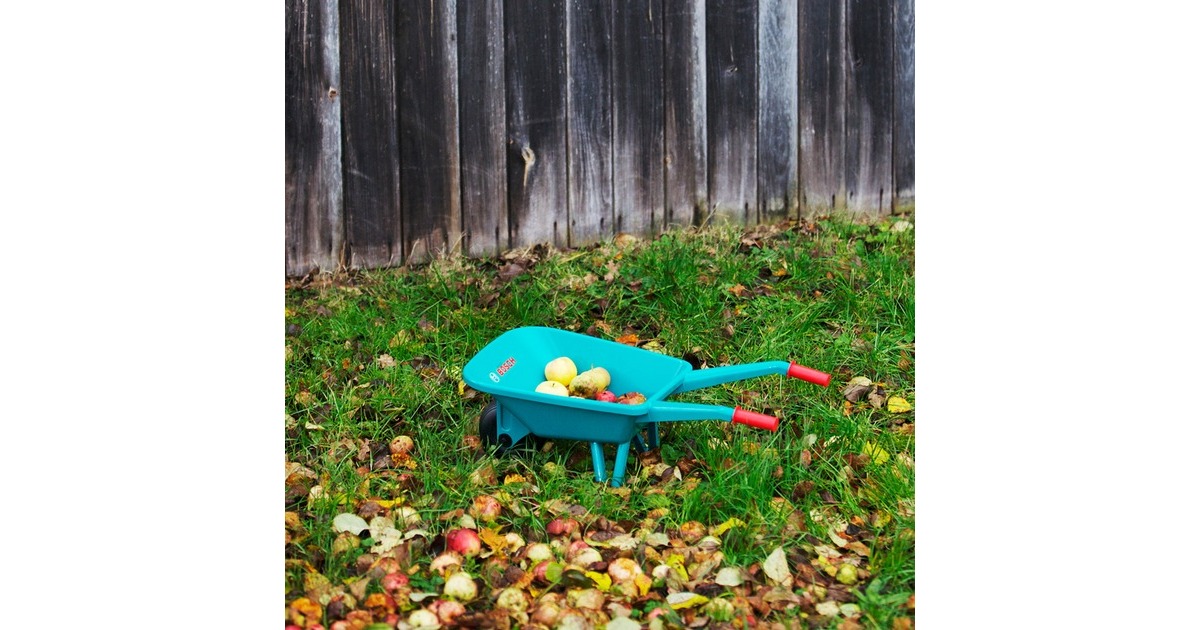 Theo Klein Bosch Gartenset mit Schubkarre 4-teilig, Gartenspielgerät(grün)