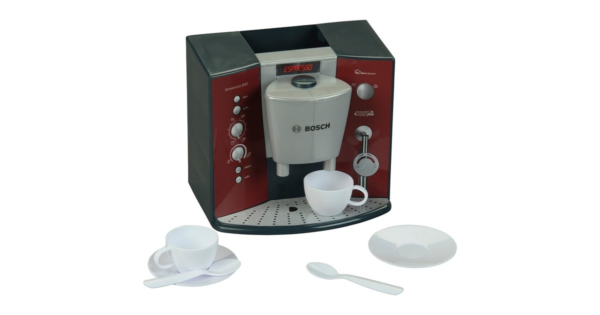 Theo Klein Bosch Kaffeemaschine mit Sound, Kinderhaushaltsgerät(rot/grau)