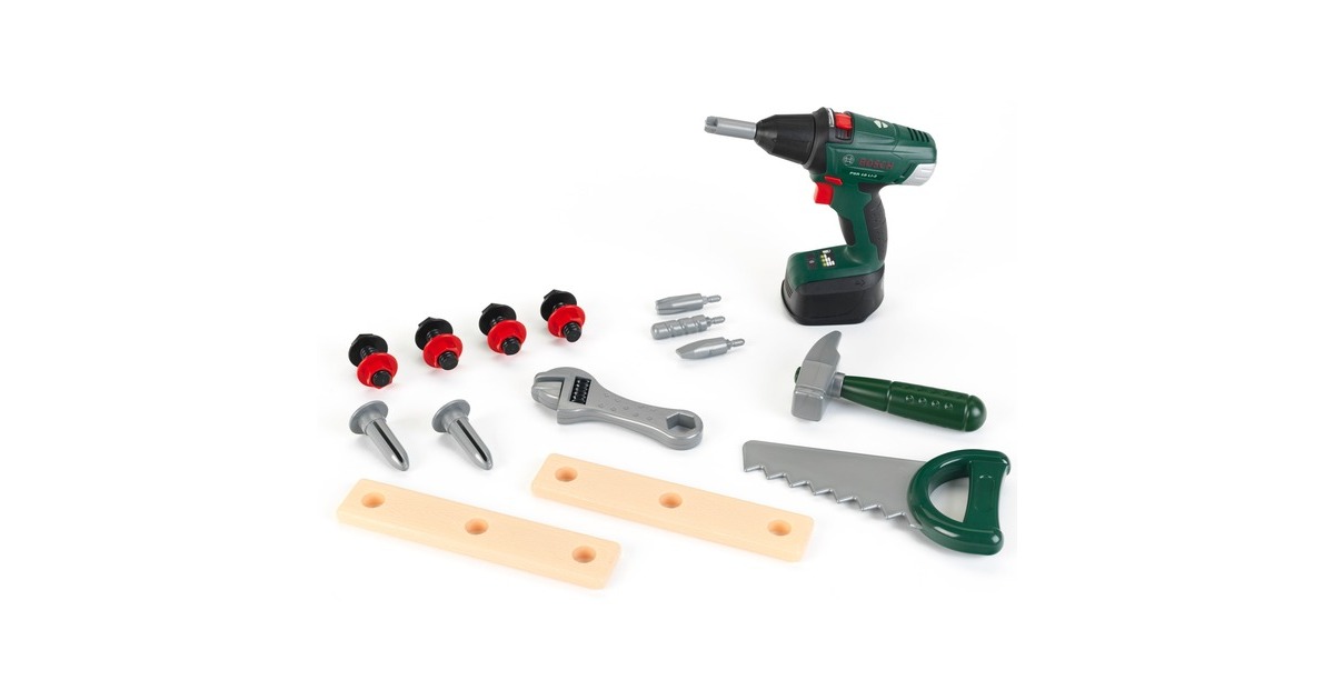 Theo Klein Bosch Tool Box mit Akkuschrauber, Kinderwerkzeug