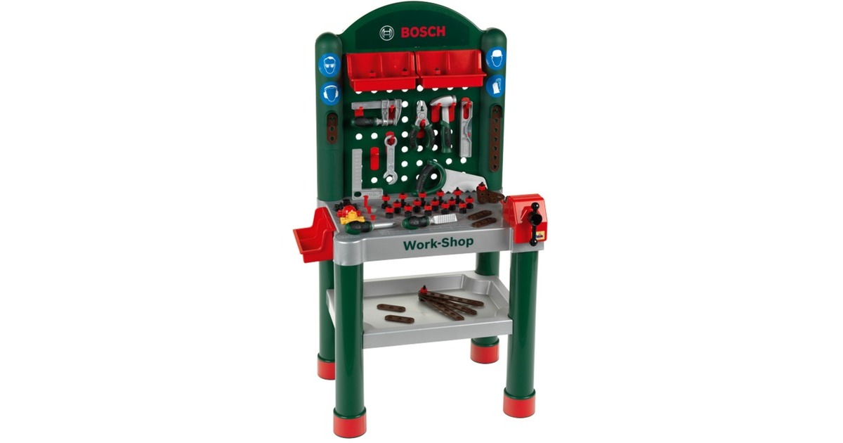 Theo Klein Bosch Workshop, Kinderwerkzeug(grün/grau)