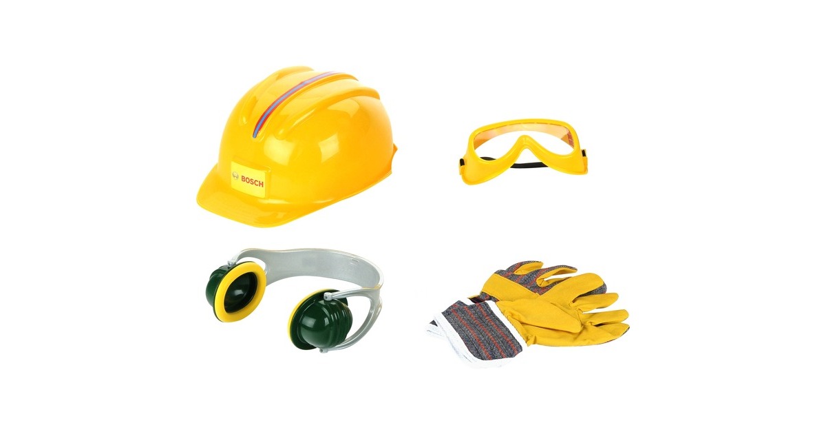 Theo Klein Bosch Zubehör Set 4-teilig, Kinderwerkzeug(gelb)