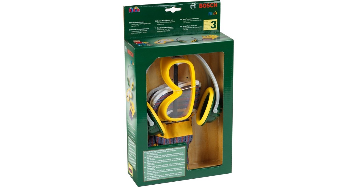 Theo Klein Bosch Zubehör Set, Kinderwerkzeug(gelb/grün)