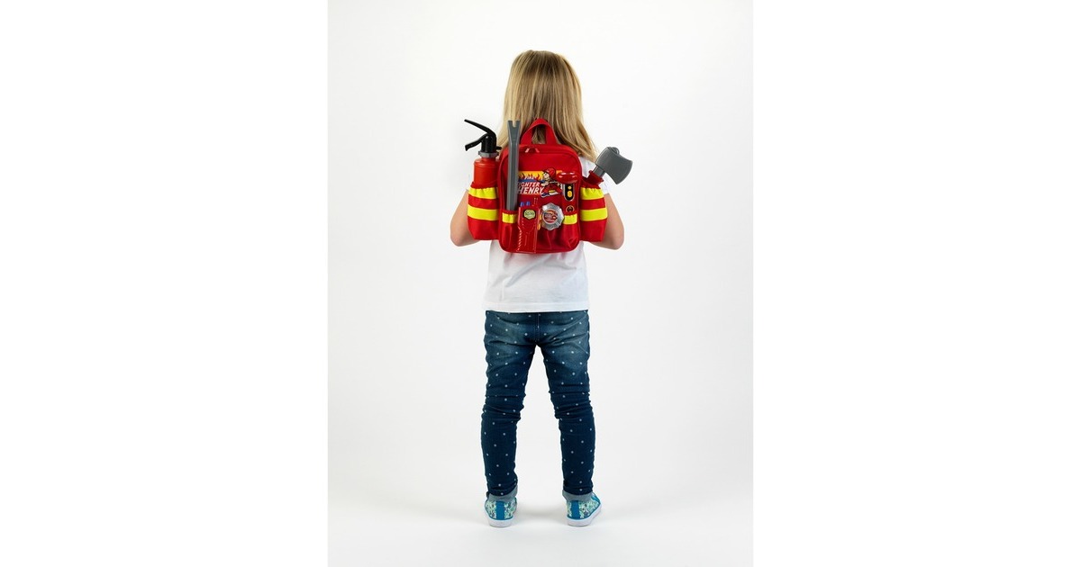 Theo Klein Fire Fighter Henry Feuerwehr-Rucksack, Rollenspiel