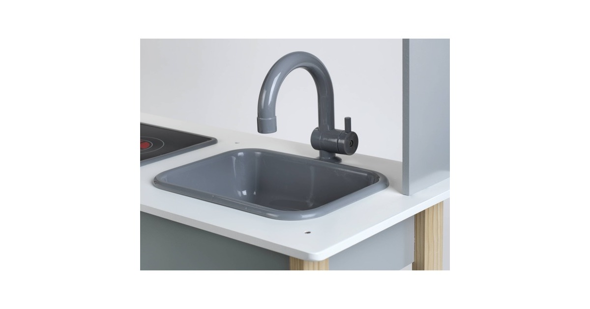 Theo Klein Miele Holz-Spielzeugküche, Spielküche(hellgrau)