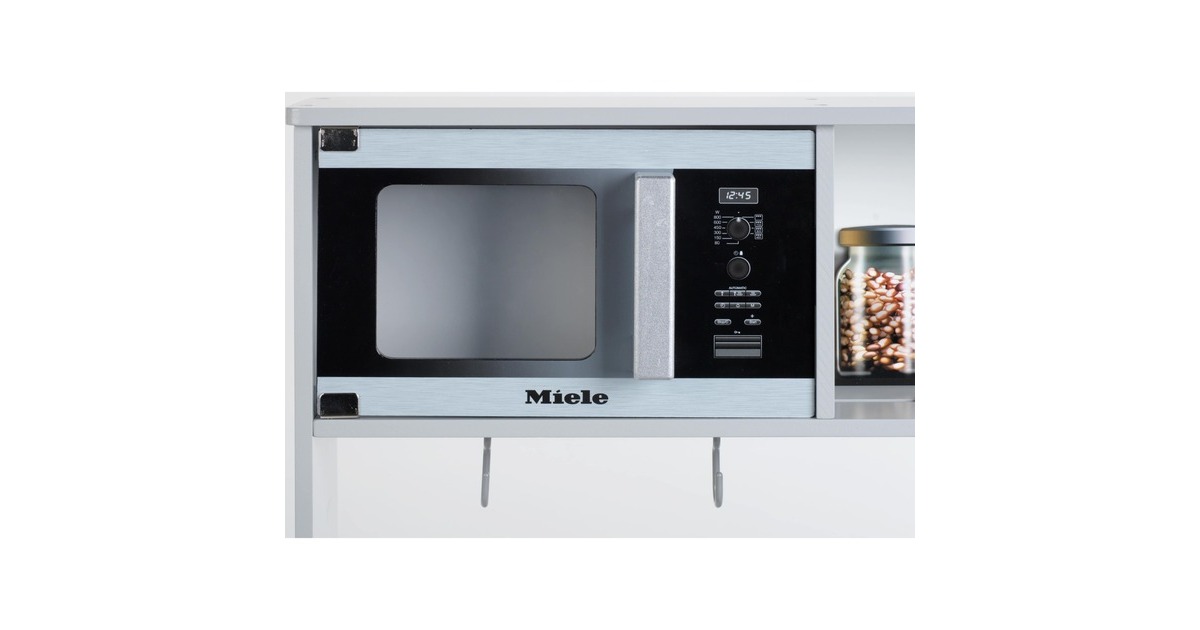 Theo Klein Miele Holz-Spielzeugküche, Spielküche(hellgrau)