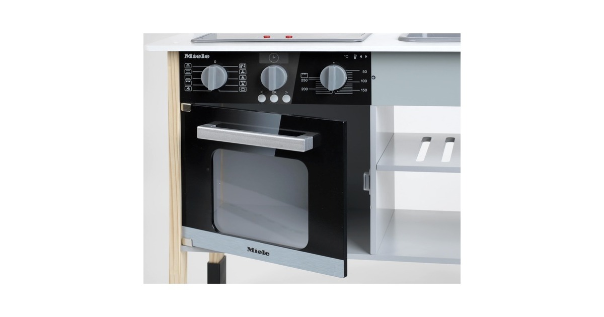 Theo Klein Miele Holz-Spielzeugküche, Spielküche(hellgrau)