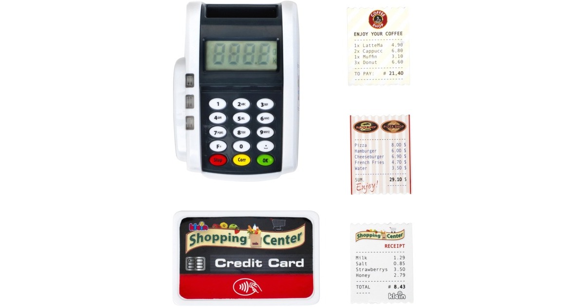 Theo Klein POS-Terminal mit Licht & Sound, Kaufladen