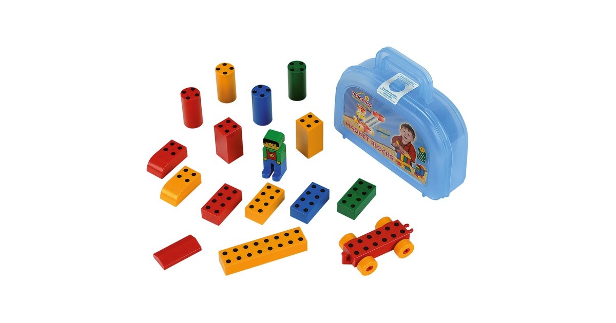 Theo Klein Starter-Box Manetico Koffer, Bausteine(klein)