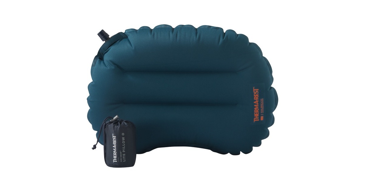 Therm-a-Rest Air Head Lite Regular, Camping-Kissen(blau, Deep Pacific)