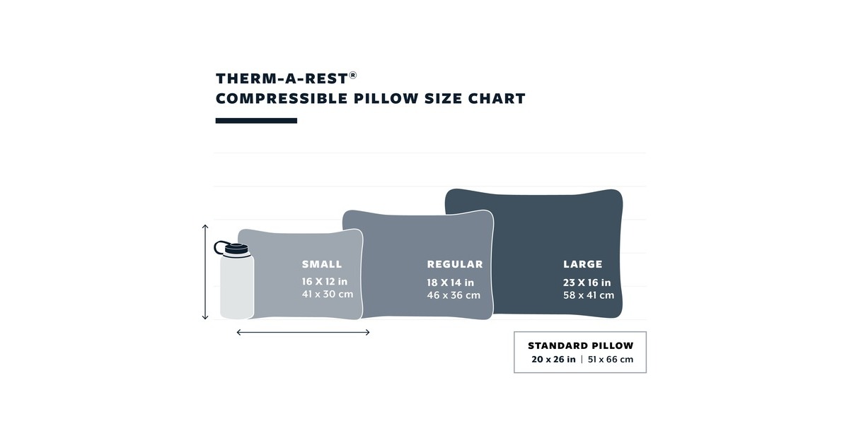 Therm-a-Rest Komprimierbares Kissen mit Kordelzug S, Camping-Kissen(Stargazer)