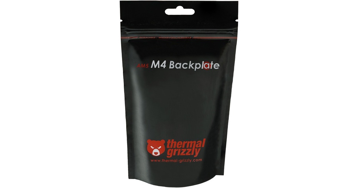 Thermal Grizzly AMD AM5 Backplate, Befestigung/Montage(schwarz)