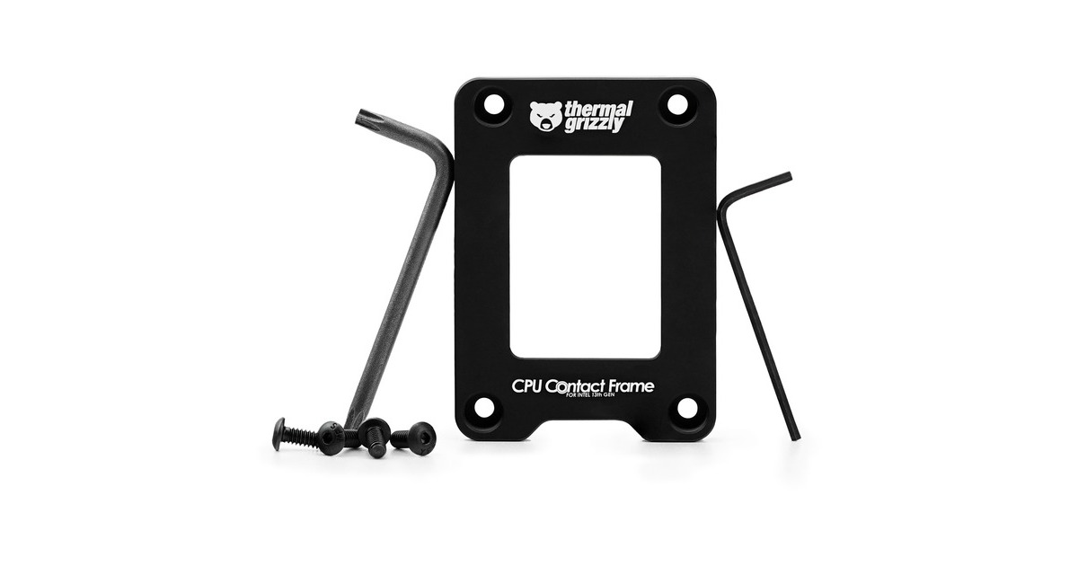 Thermal Grizzly CPU Contact Frame, CPU-Kühler(schwarz, Intel 13th & 14th Gen CPU)
