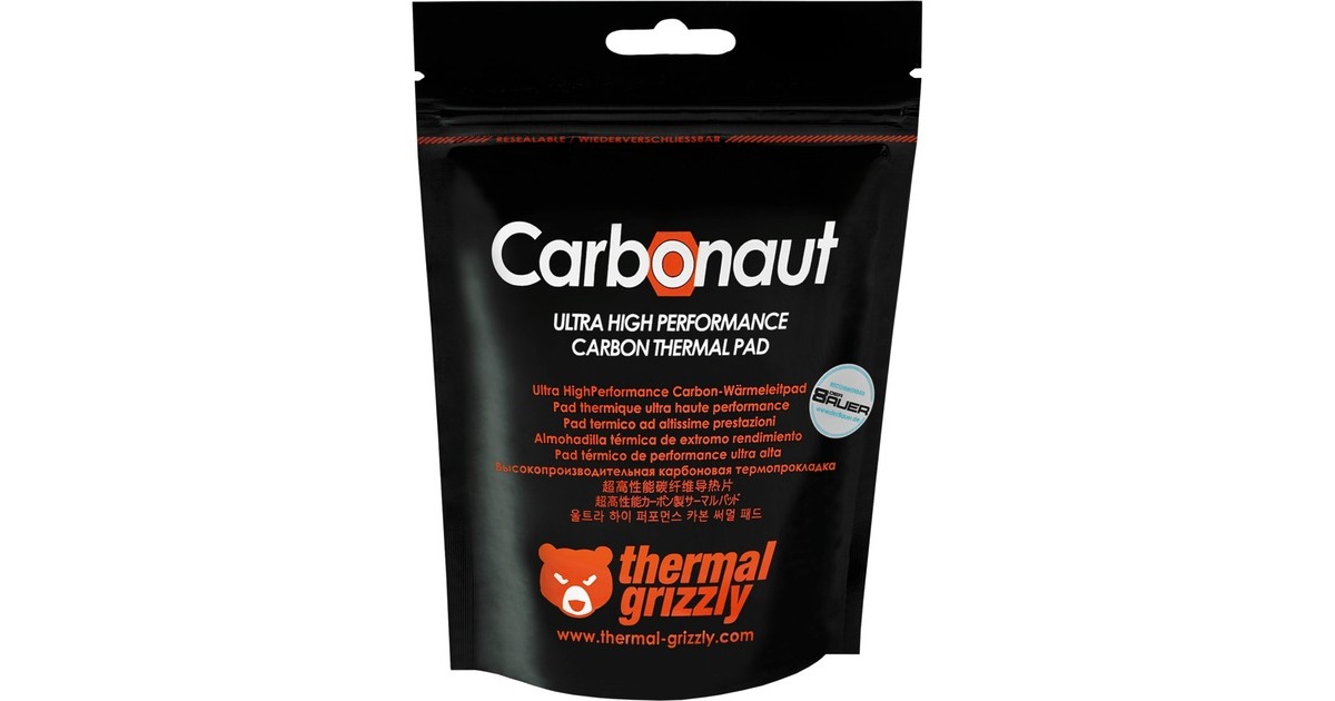 Thermal Grizzly Carbonaut 38x38x0,2 mm, Wärmeleitpads