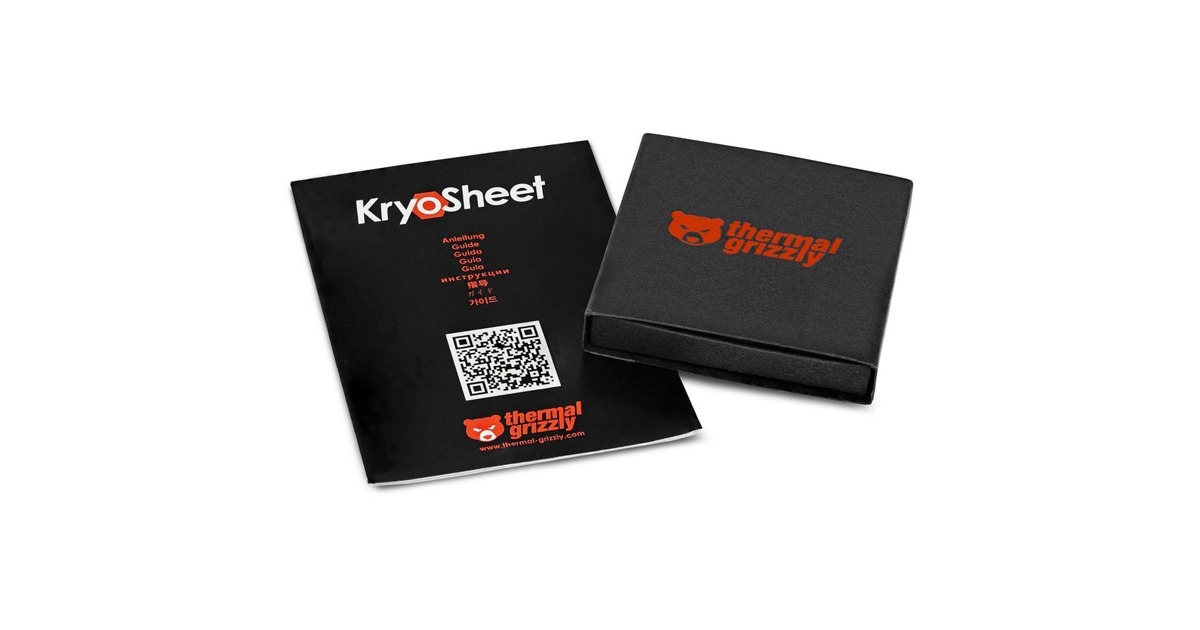 Thermal Grizzly KryoSheet 38 x 38 mm, Wärmeleitpads(anthrazit)