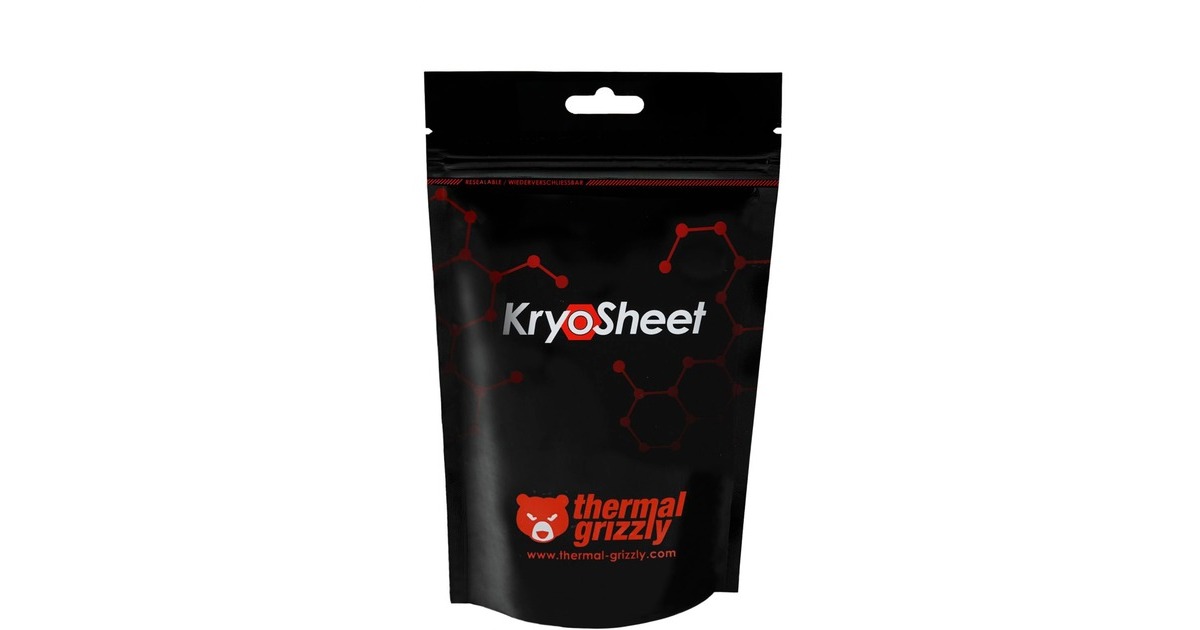 Thermal Grizzly KryoSheet 38 x 38 mm, Wärmeleitpads(anthrazit)